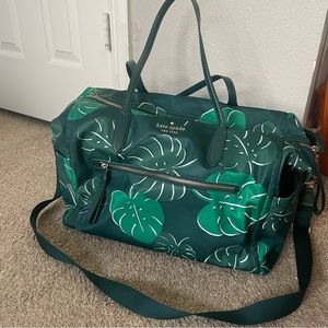 Kate Spade “Chelsea Monstera Leaves” Weekender Bag